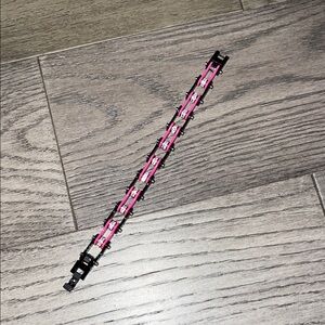 Pink and Black Bracelet